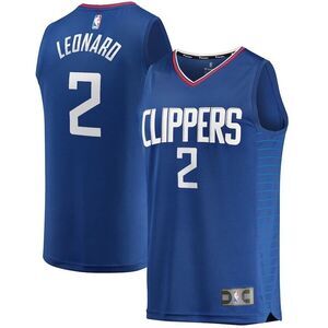 LA Clippers Kawhi Leonard Fanatics Blue Replica Jersey Icon Edition Mens New NBA